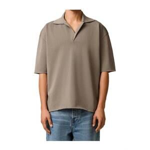 NEW AMI short sleeve polo in smoke